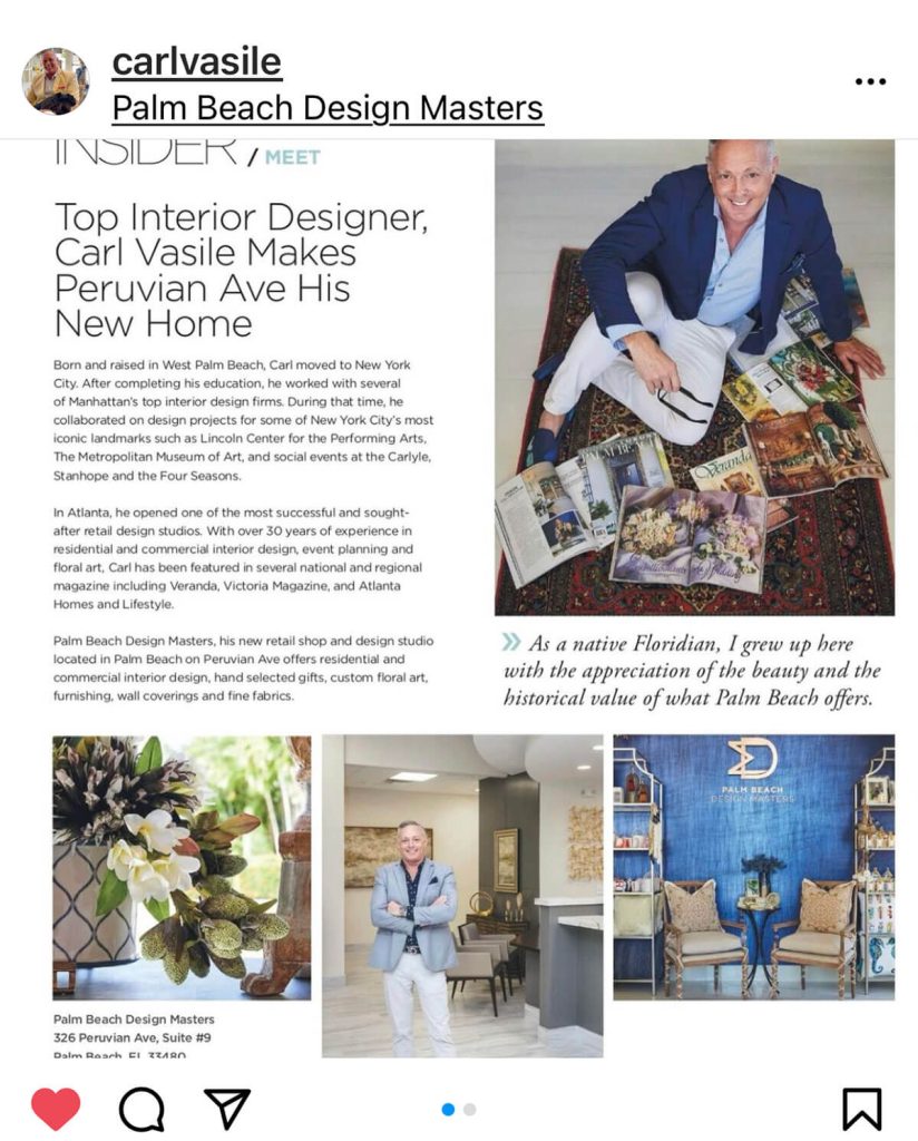 Palm Beach Design Masters press feature